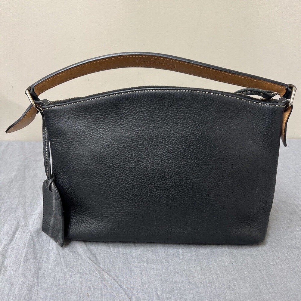 Dooney & Bourke Portofino? Pebble Leather Black Shoulder Bag FS Benefits Charity - Picture 3 of 15